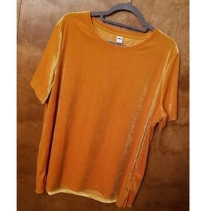 Old Navy Tops - Mustard Velvet Tee Old Navy Tops - Mustard Velvet Tee